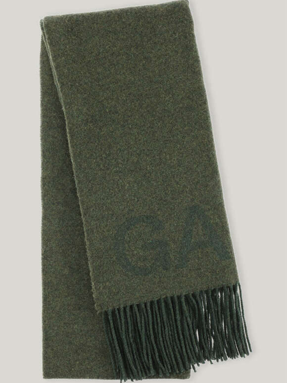 Ganni - WOOL Lækkert Halstørklæde