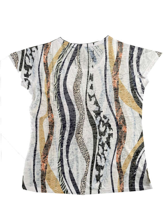 Textil Karntner - T-shirt med simili sten