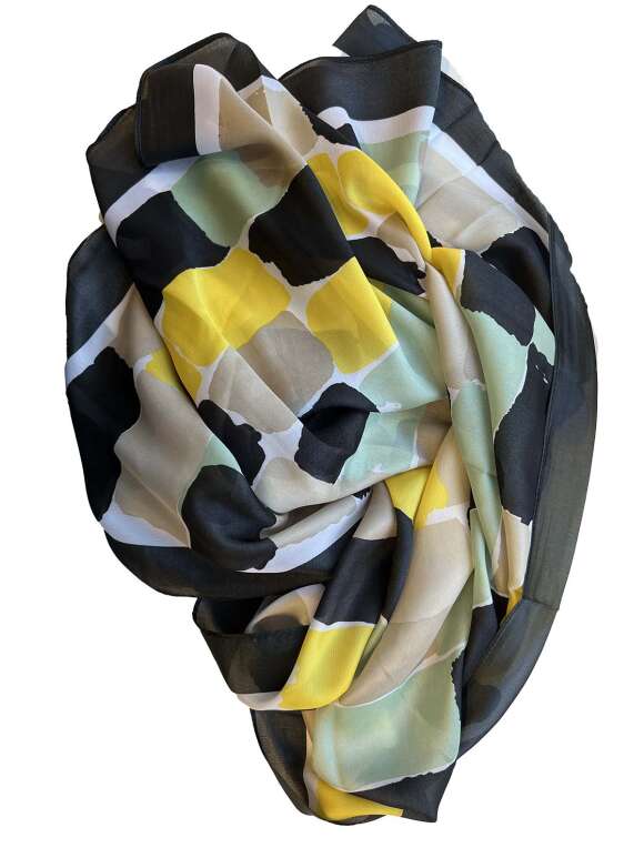 F-House - Tørklæde med geometrisk mønster