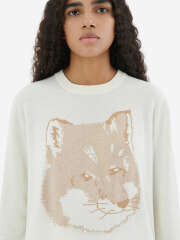 Maison Kitsune - PIQUE FOX HEAD R-NECK PULLOVER