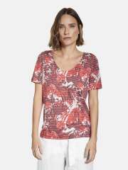 Gerry Weber - T-SHIRT I RØDE NUANCER Gerry Weber - T-SHIRT I RØDE NUANCER