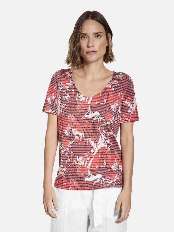 Gerry Weber - T-SHIRT I RØDE NUANCER