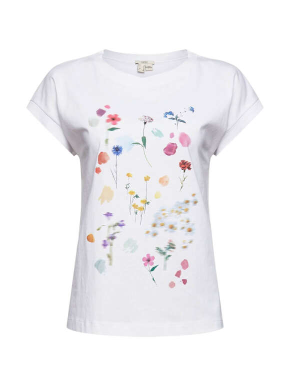 Esprit - T-shirt med blomster