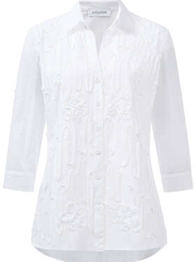 Just White - Elegant Skjorte Bluse