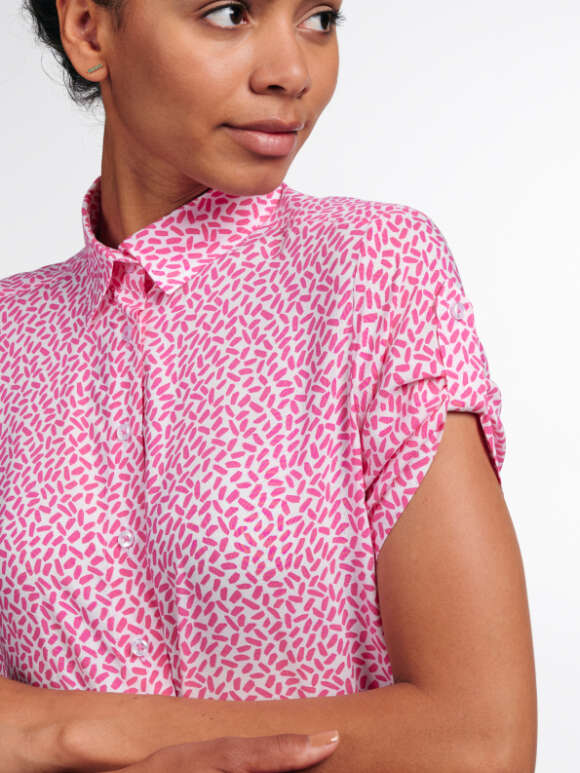 Eterna - Skjorte med pink print 