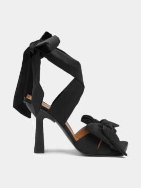 Ganni - SOFT BOW HIGH HEEL SANDAL