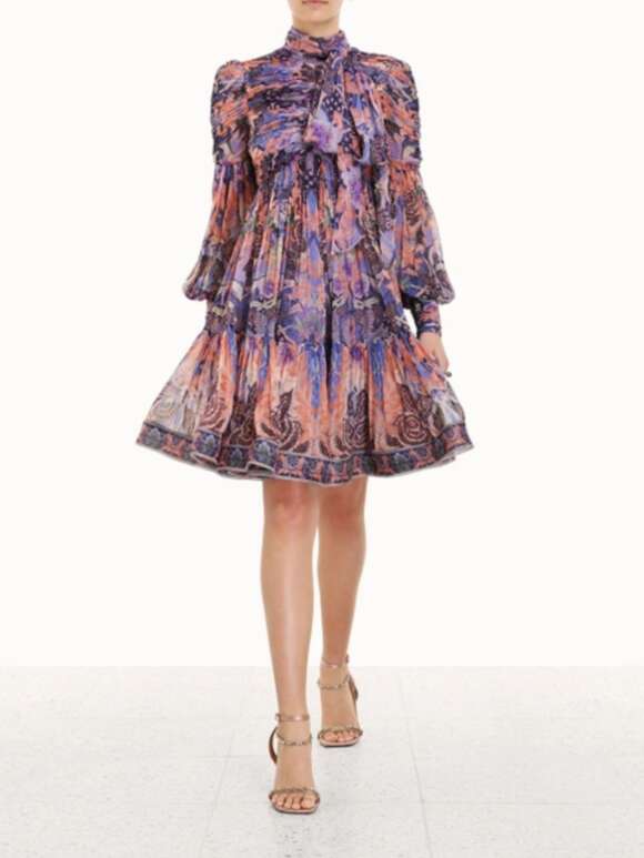 Zimmermann - CELESTIAL RUCHED MINI DRESS