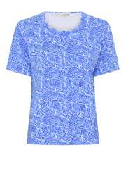 Micha - T-shirt med bladprint 