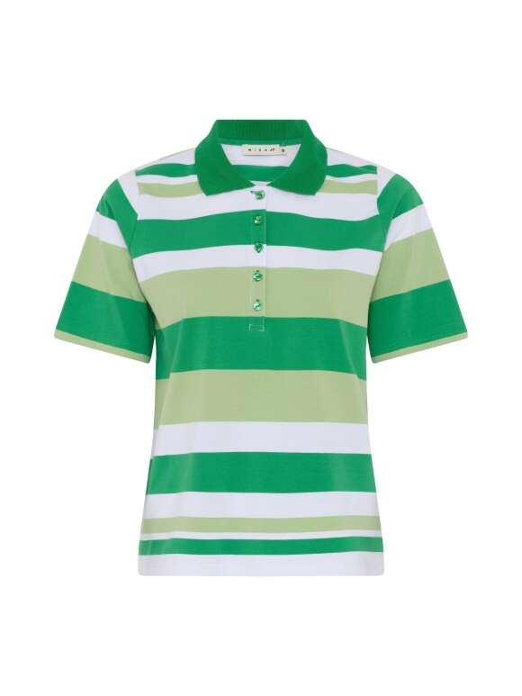 Micha - Stribet polo t-shirt 