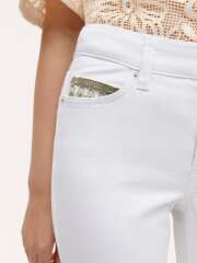 Cambio - PIPER SHORT JEANS HVID