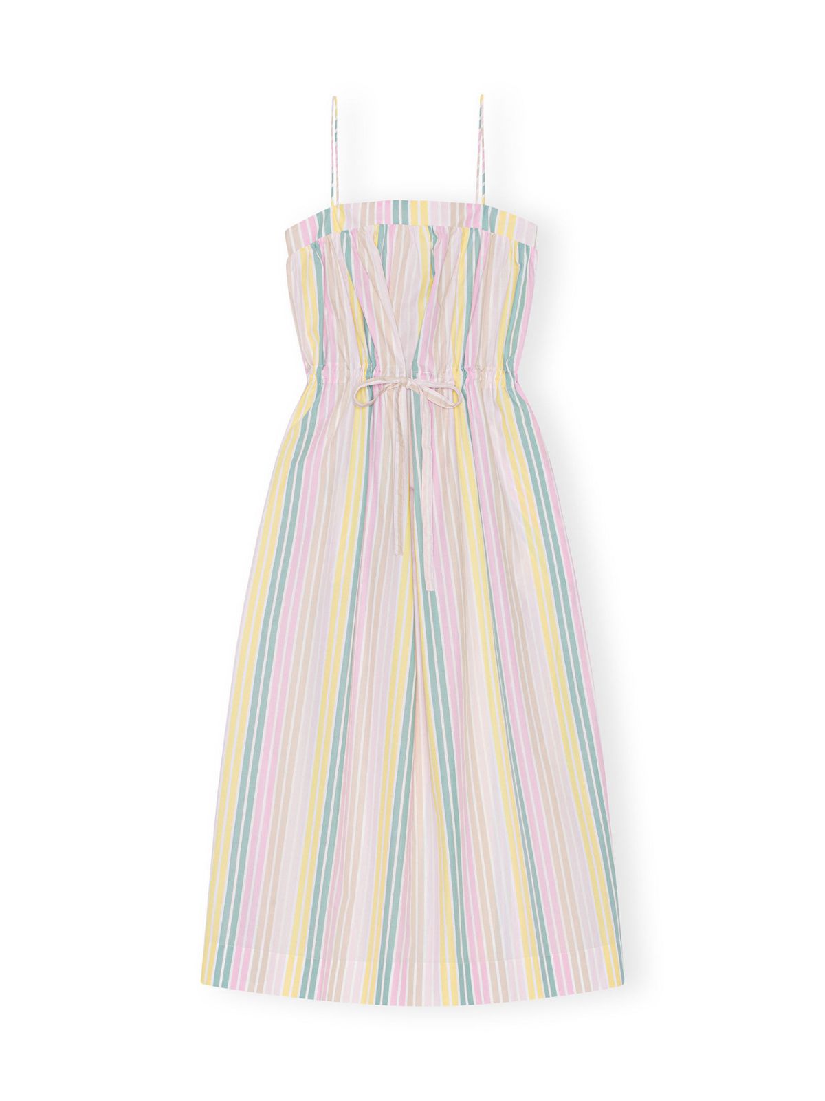 Stripe Cotton Maxi Strapkjole