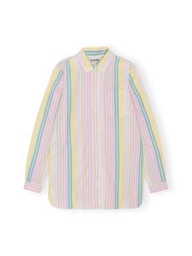Ganni - Stripe cotton skjorte