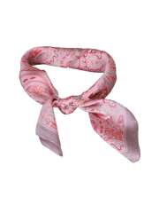 Bæltekompagniet - Pink tørklæde med print