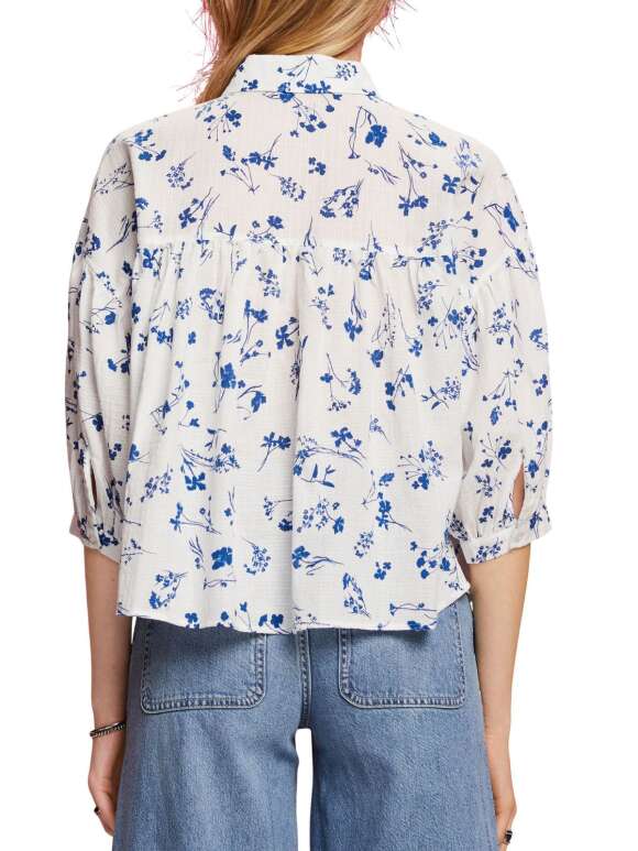 Esprit - Bluse med blomsterprint