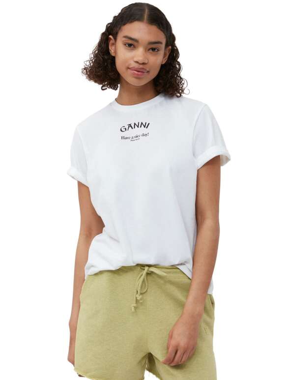 Ganni - Relaxed logo t-shirt