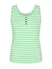 FREEQUENT - Ribbed top med striber