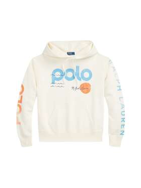 Polo Ralph Lauren - Logo & Wave Graphic Fleece Hoodie