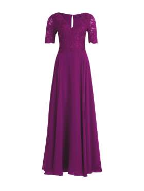 Kjole med blonde overdel