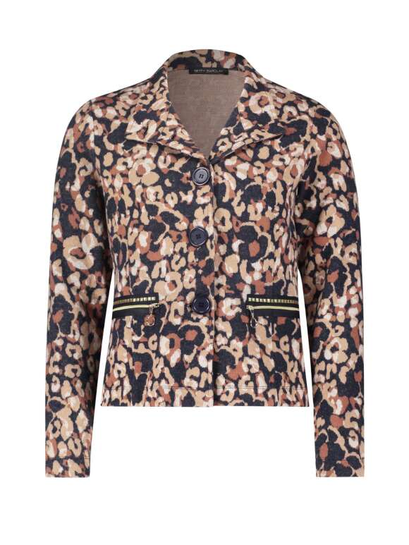 Betty Barclay Damen Veste Blazer à Fermeture Zippée - Coupe Moulante Élégante