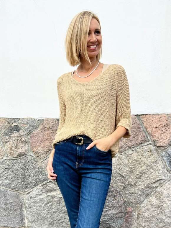 Marta Du Chateau - Bluse med glimmer