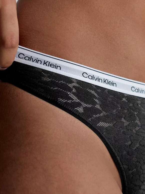 Calvin Klein Undertøj DK - Lace High Leg Thong
