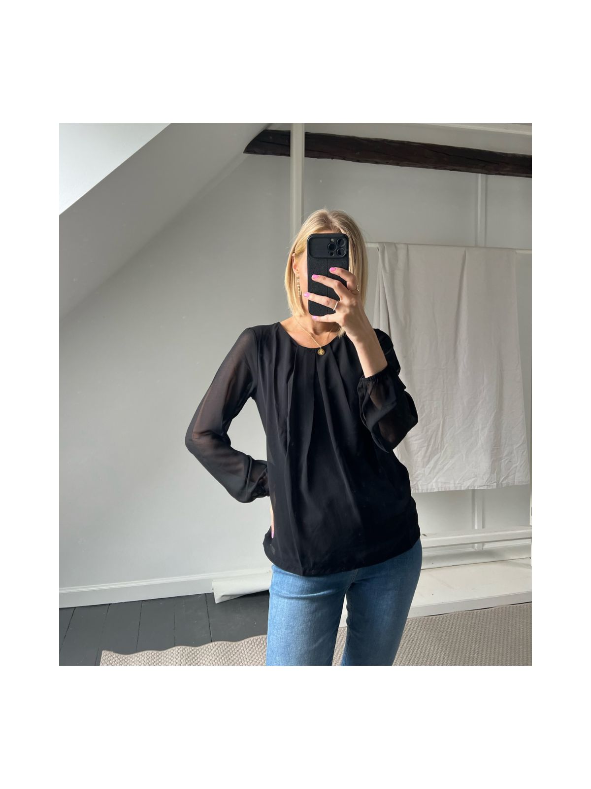 Elegant mesh bluse