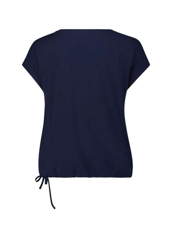 Betty & Co - T-shirt med print og bindebånd