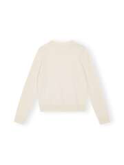 Ganni - CASHMERE MIX O-NECK PULLOVER