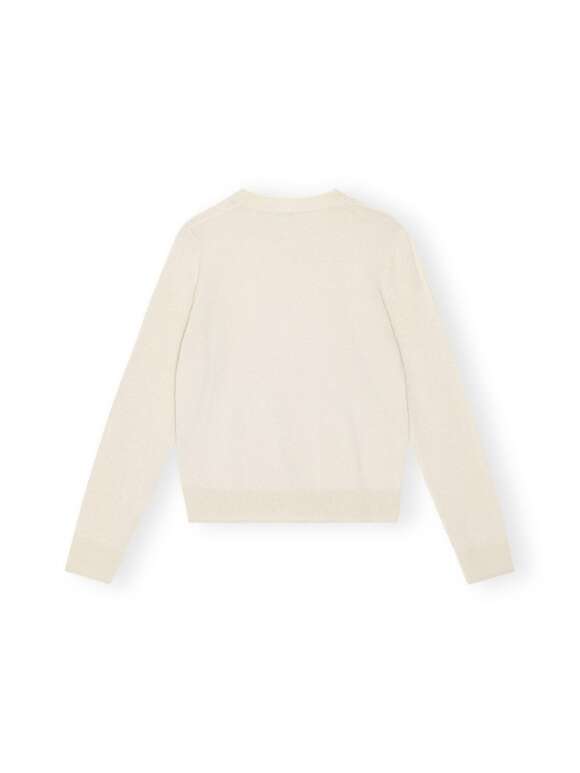 Ganni - CASHMERE MIX O-NECK PULLOVER