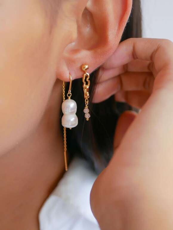 Enamel - TWIN PEARLS ØRERING