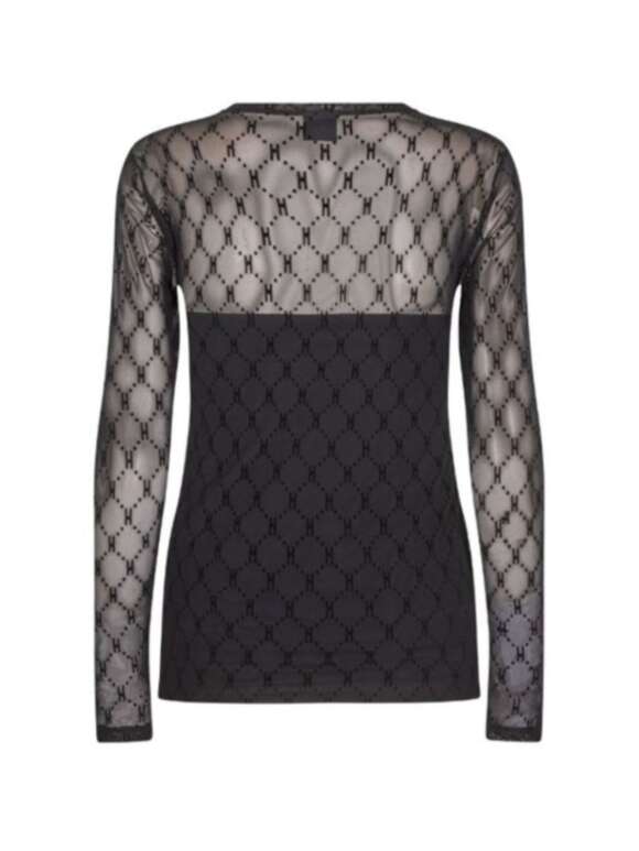 HYPEtheDETAIL - MESH LOGO BLUSE