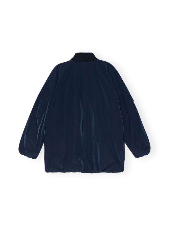 Ganni - TWILL OVERSIZED BOMBERJAKKE