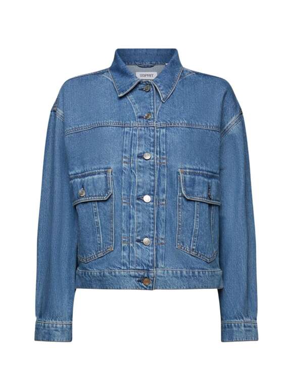 Esprit - WORKWEAR DENIM JAKKE