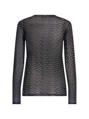 HYPEtheDETAIL - MESH BLUSE MED PRINT