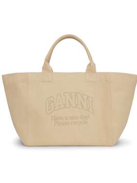 Ganni - Oversized Canvas Tote