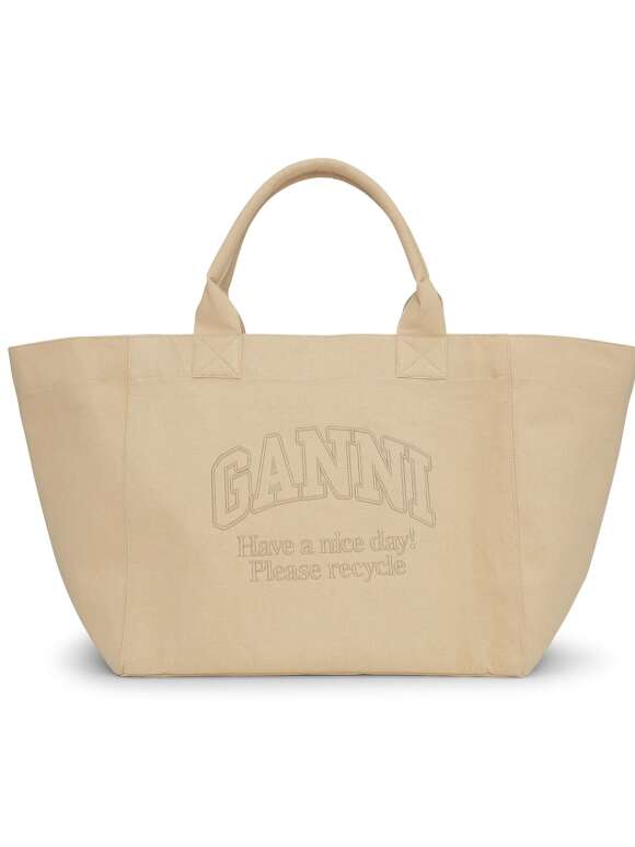 Ganni - Oversized Canvas Tote