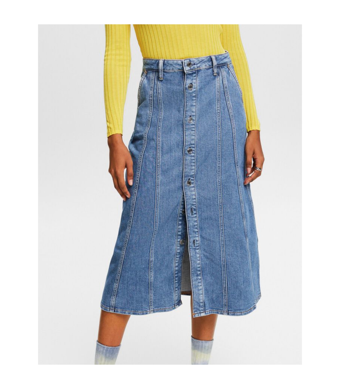 MIDINEDERDEL I DENIM