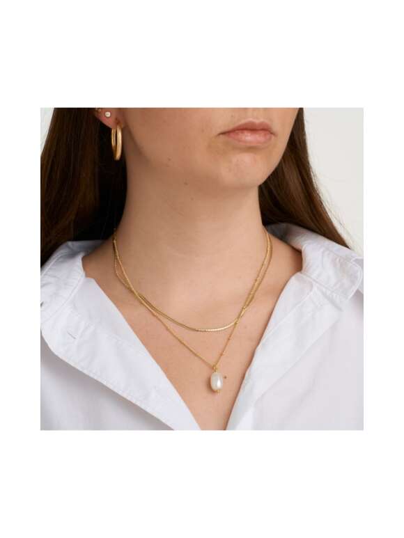 Pure by Nat - SNAKE CHAIN HALSKÆDE