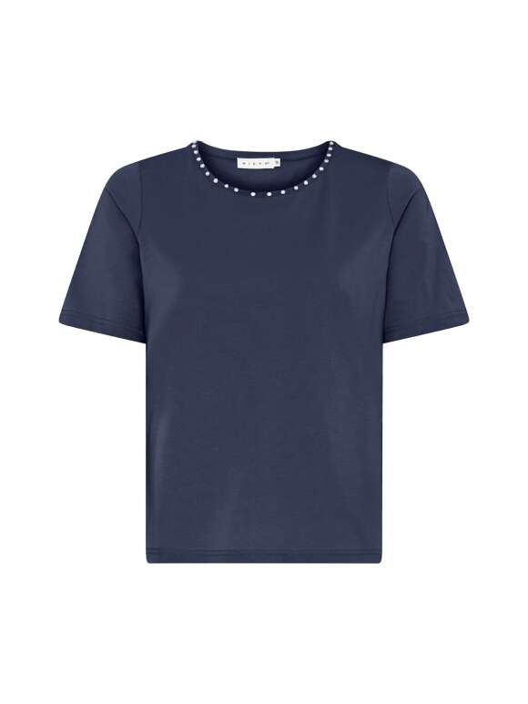 Micha - T-SHIRT MED DEKORATIVE STEN