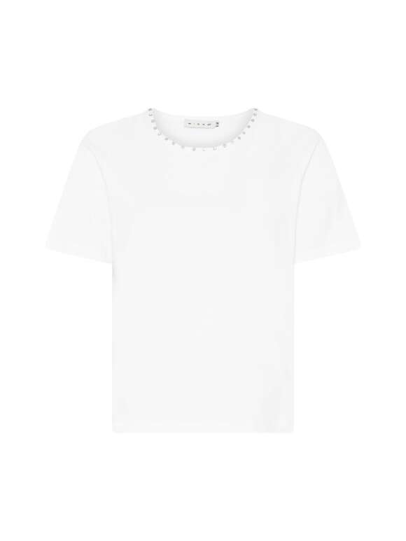 Micha - T-SHIRT MED DEKORATIVE STEN