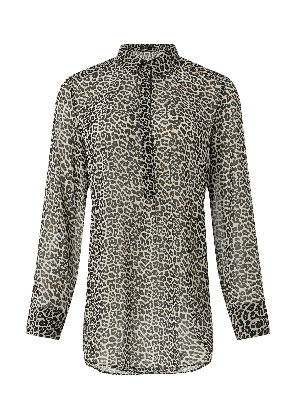 Chiffon Leopard Bluse