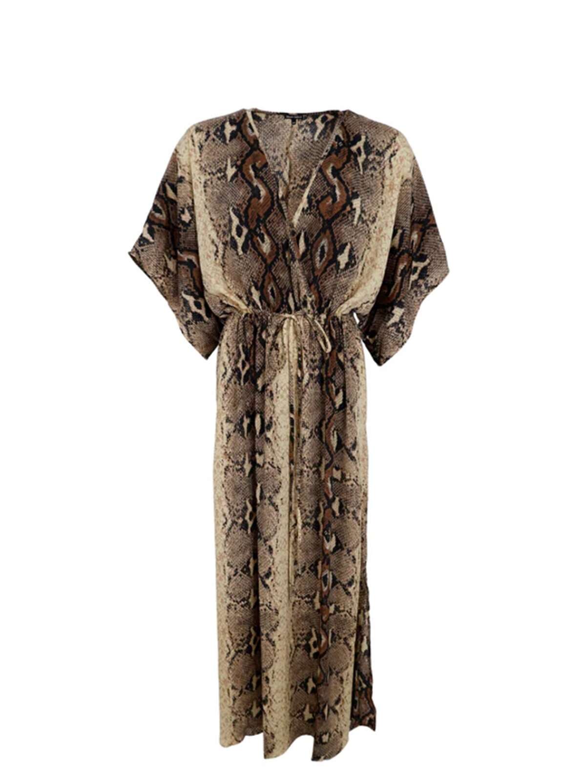 Luna Maxi Kjole - Woodland Gray