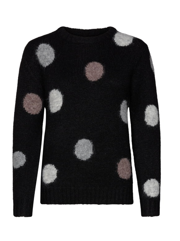 FREEQUENT - LOUISA Sweater Med Prikker