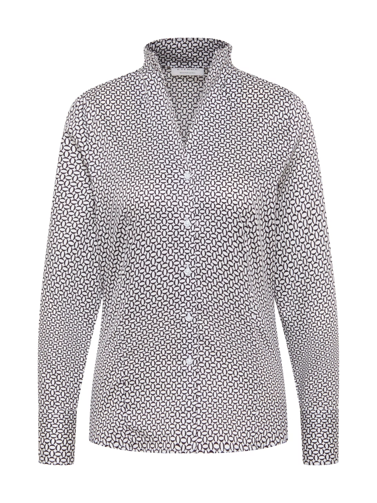 SKJORTE BLUSE I SORT PRINT
