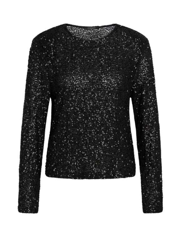 BRUUNS BAZAAR - Sofistikeret Paillet Bluse