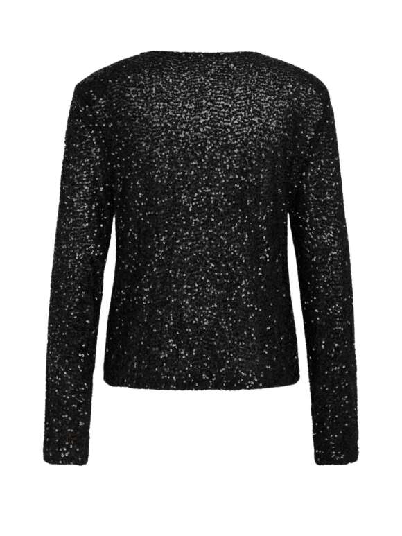 BRUUNS BAZAAR - Sofistikeret Paillet Bluse