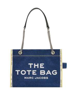 THE DENIM CHAIN MEDIUM TOTE BAG