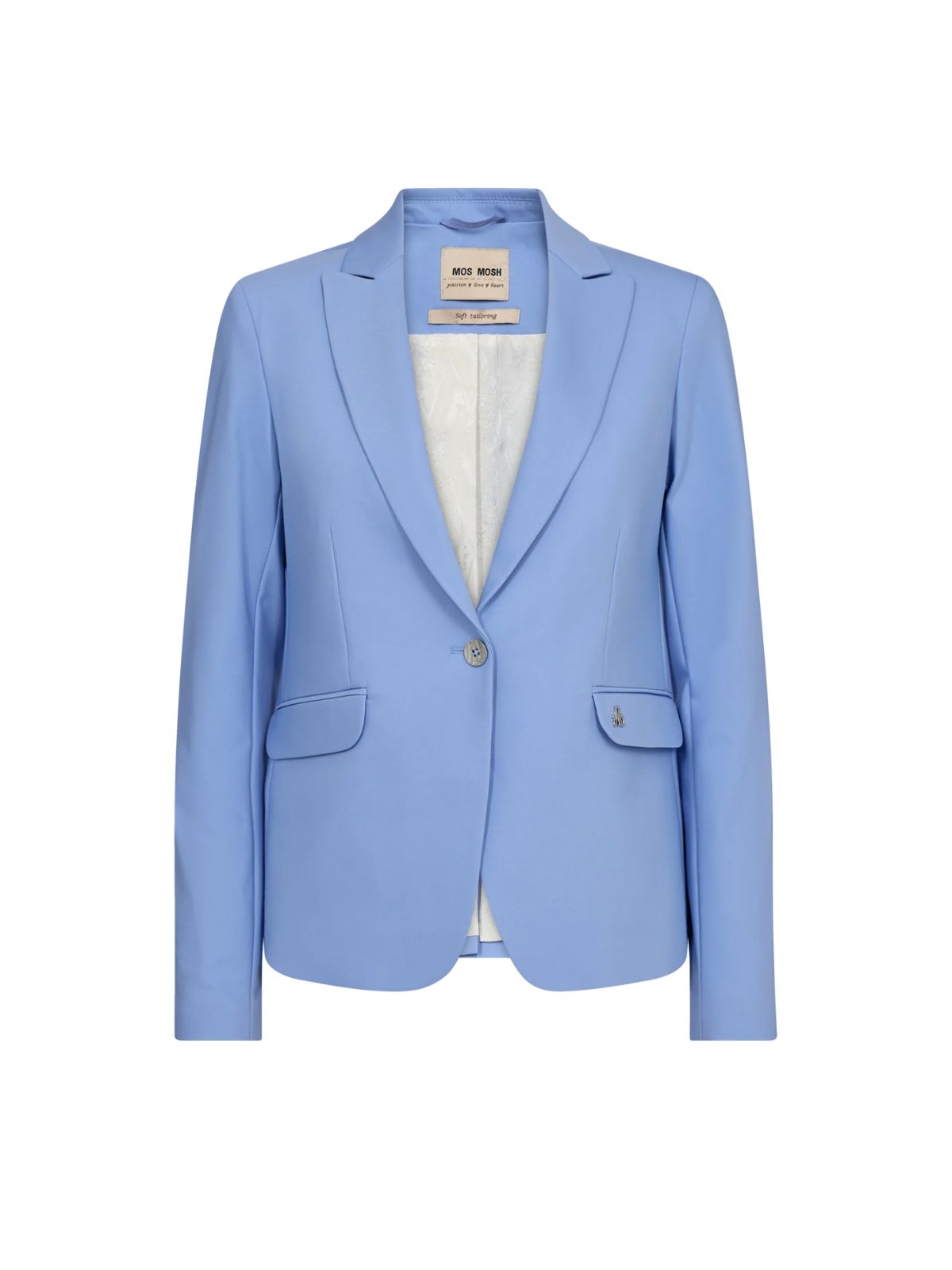 MOS MOSH Blake Chec Blazer Crown Blue