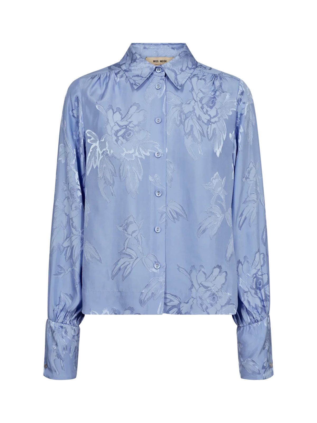 ZABIA Elegant Jacquard Skjorte