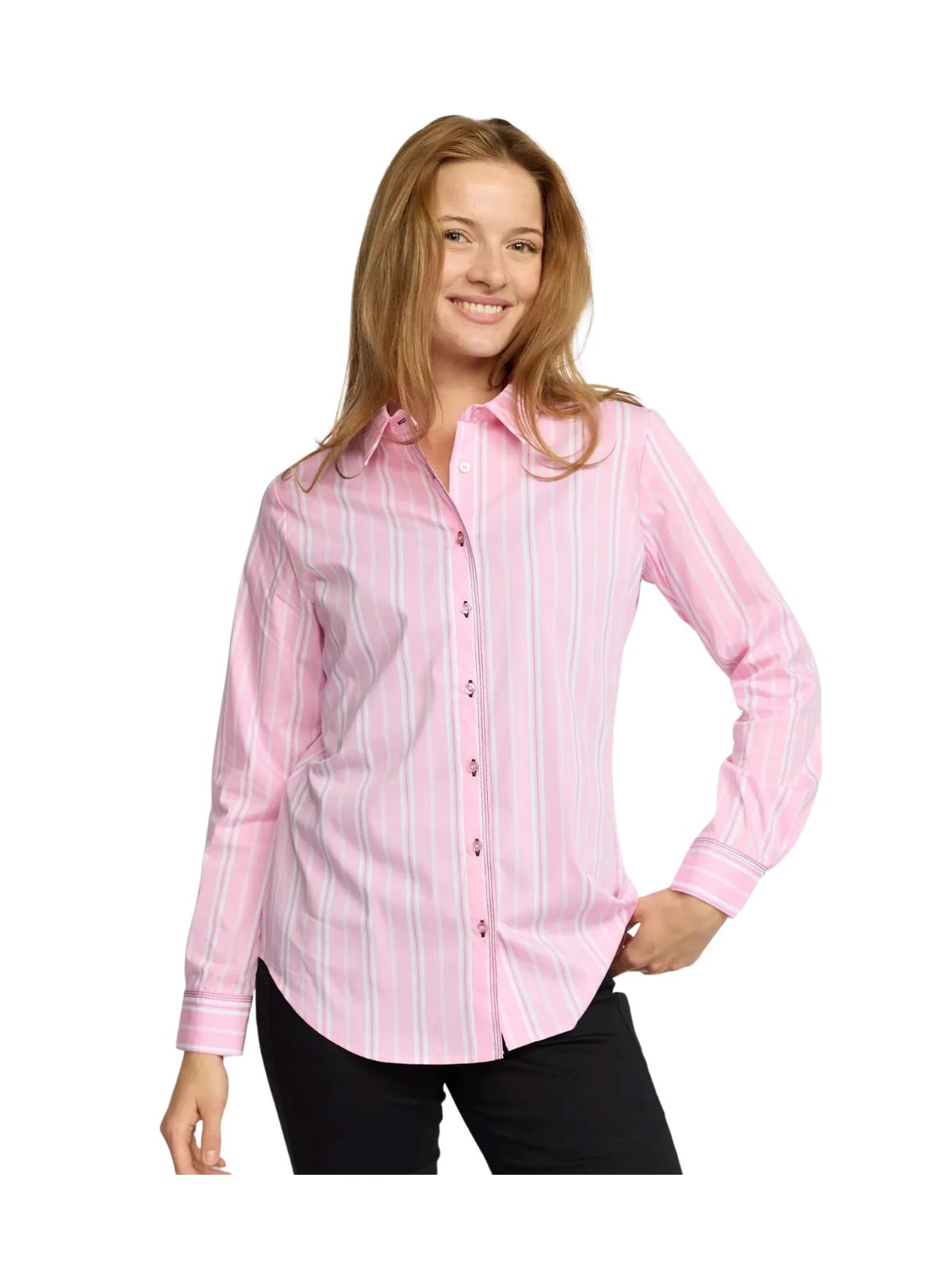 JANLA Stribet Skjorte Bluse